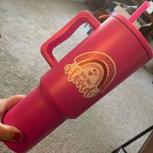 40oz Pink Simple Modern Trek Tumbler